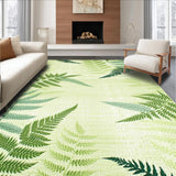 Ultra Soft Area Rug, Non Slip, Stain Resistant, Washable Area Rugs for Living Room, Bedroom, Serene Eco-Friendly Floral Vibe(Green)