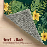 Contemporary Leafy Patterned Accent(Green)