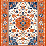 Ultra Soft Area Rug, Non Slip, Stain Resistant, Washable Area Rugs for Living Room, Bedroom, Contemporary Abstract Floral Aesthetic(Beige)