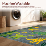 Colorful Dino Landscape Arrangement(Gray)