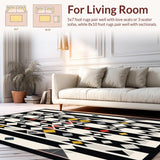 Contemporary Monochrome Lattice(Black)