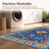Vibrant Floral Geometric Fusion(Blue)