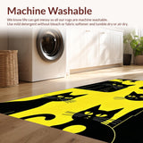 Contemporary Abstract Cat Artwork(Yellow)