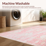 Ultra Soft Area Rug, Non Slip, Stain Resistant, Washable Area Rugs for Living Room, Bedroom, Pink(Pink)