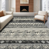 Stylish Monochrome Diamond Motif(Black)