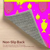Cheerful Yellow Minimalist Design(Pink)