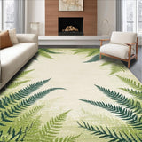 Ultra Soft Area Rug, Non Slip, Stain Resistant, Washable Area Rugs for Living Room, Bedroom, Elegant Floral Overlay Design(Beige)