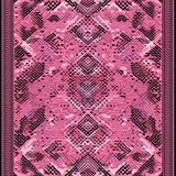 Ultra Soft Area Rug, Non Slip, Stain Resistant, Washable Area Rugs for Living Room, Bedroom, Vibrant Animal Print Elegance(Pink)