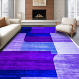 Ultra Soft Area Rug, Non Slip, Stain Resistant, Washable Area Rugs for Living Room, Bedroom, Modern Geometric Trellis Aesthetic(Purple)