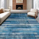 Dynamic Cross Woven Geometric Style(Blue)