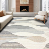 Ultra Soft Area Rug, Non Slip, Stain Resistant, Washable Area Rugs for Living Room, Bedroom, Boho Chic Area Unique Home Decor(Beige)