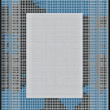 Vibrant Textured Linear Composition(Blue)