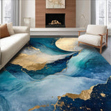 Vibrant Ocean Inspired Swirl Design(Blue)