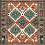 Colorful Modern Lattice Design(Red)