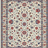 Ultra Soft Area Rug, Non Slip, Stain Resistant, Washable Area Rugs for Living Room, Bedroom, Chic Warm Neutral Palette(White)