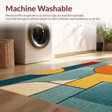 Ultra Soft Area Rug, Non Slip, Stain Resistant, Washable Area Rugs for Living Room, Bedroom, Non-Slip Vibrant Meditation Space Tufted Rug(Yellow)