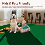 Ultra Soft Area Rug, Non Slip, Stain Resistant, Washable Area Rugs for Living Room, Bedroom, Cheerful Farmhouse Chic Approach(Brown)