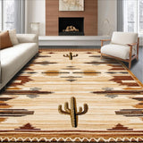 Colorful Southwestern Landscape Print(Beige)