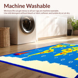 Interactive Colorful World Map Layout(Blue)