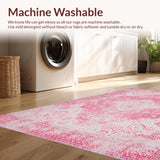 Pastel Distressed Patterned Accent(Pink)