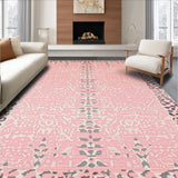 Ultra Soft Area Rug, Non Slip, Stain Resistant, Washable Area Rugs for Living Room, Bedroom, Soft Pastel Animal Print Delight(Pink)
