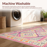 Vibrant Cozy Jute Fusion Design(Pink)
