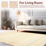 Contemporary Cream Toned Stripes(Beige)