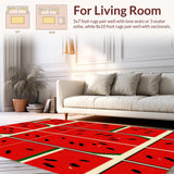 Artistic Round Fruit Design(Red)