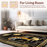 Elegant Golden Tiger Imagery(Black)