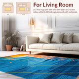 Chic Modern Brushstroke Aesthetic(Blue)