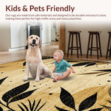 Ultra Soft Area Rug, Non Slip, Stain Resistant, Washable Area Rugs for Living Room, Bedroom, Natural Earthy Cheetah Aesthetic(Beige)