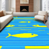 Stylish Modern Fish Stripe Decor(Blue)