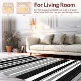 Contemporary Bold Striped Aesthetic(Black)