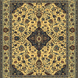 Ultra Soft Area Rug, Non Slip, Stain Resistant, Washable Area Rugs for Living Room, Bedroom, Elegant Paisley Luxe Aesthetic(Beige)