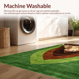 Ultra Soft Area Rug, Non Slip, Stain Resistant, Washable Area Rugs for Living Room, Bedroom, Lively Pastoral Theme Rug(Brown)