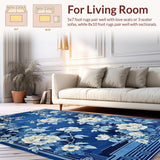 Artful Blue and White Symmetrical(Blue)