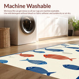 Rustic Beige Geometric Fish Theme(Beige)