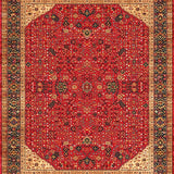 Eclectic Vibrant Floral Collage(Red)