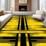 Ultra Soft Area Rug, Non Slip, Stain Resistant, Washable Area Rugs for Living Room, Bedroom, Vivid Tiger Stripe Aesthetic(Yellow)