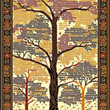 Ultra Soft Area Rug, Non Slip, Stain Resistant, Washable Area Rugs for Living Room, Bedroom, Nature-Inspired Earthy Tones(Gold)