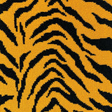 Ultra Soft Area Rug, Non Slip, Stain Resistant, Washable Area Rugs for Living Room, Bedroom, Bold Tiger Print Living Room Decorative Rug(Black)
