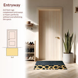 Ultra Soft Area Rug, Non Slip, Stain Resistant, Washable Area Rugs for Living Room, Bedroom, Sleek Contemporary Cheetah Aesthetic(Gray)