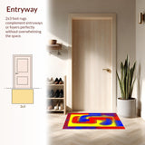 Expressive Round Abstract Palette(Blue)