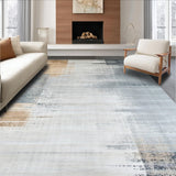 Ultra Soft Area Rug, Non Slip, Stain Resistant, Washable Area Rugs for Living Room, Bedroom, Distressed Abstract Textured Neutral Tones(Gray)