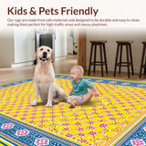 Whimsical Multicolored Lattice Design(Yellow)