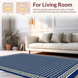 Vibrant Geometric Chevron Style(Blue)