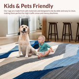 Chic Modern Artistic Stripe Design(Blue)