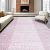 Ultra Soft Area Rug, Non Slip, Stain Resistant, Washable Area Rugs for Living Room, Bedroom, Sleek Solid Mauve Minimalist Aesthetic(Pink)