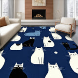 Amusing Cartoon Cat Aesthetic(Blue)