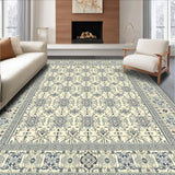 Ultra Soft Area Rug, Non Slip, Stain Resistant, Washable Area Rugs for Living Room, Bedroom, & Non Shedding Grey Beige(Beige)